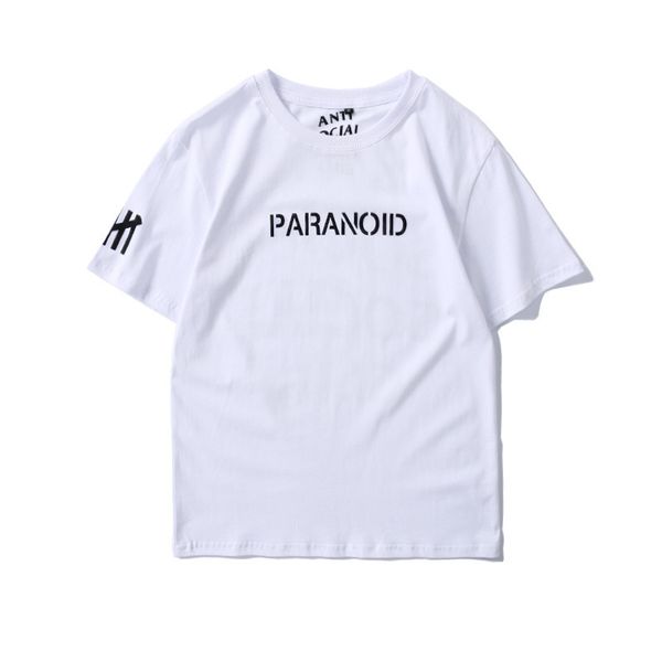 

men and women kanyes wests 100% cotton short sleeve anti social social clubs classic t shirts 2020, White;black