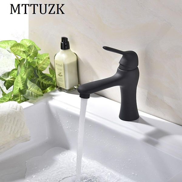 

mttuzk brushed/paint 304 stainless steel single handle basin faucet toilet wash basin faucet ceramic tap torneira