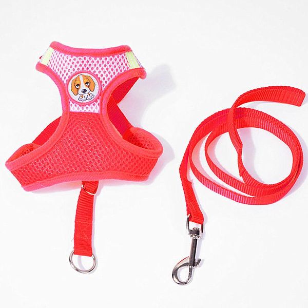 

pet dog harnesses leads collars breathable pet chest strap for dog cats leash sandwich double layer luxury mesh chest strap 15 jlltvc