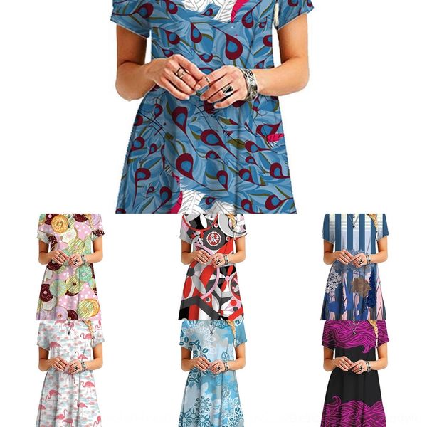 

m1q0g short-sleeved round neck printed dress ultra-short pengpeng short-sleeved neck style round princess printed style ultra-short pengpeng, Black;gray