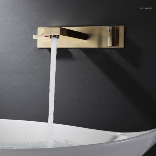 

bathroom sink faucets dark into two-piece basin that wash a face the wall brushed gold tap tap1