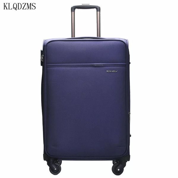 

klqdzms business travel bag spinner rolling luggage wheel suitcase 22"24"26"28inch oxford trolley 20 inch student carry on bo