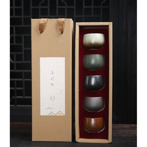 

5pcs ceramic drinkware teaware chinese kungfu tea set teacup sake cups 50ml-100ml master cup small tea bowls decor bbyopn