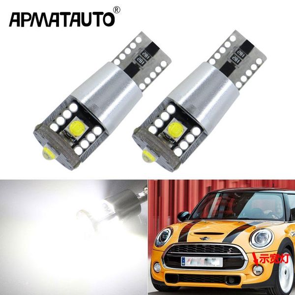 

2pcs white w5w led lights error canbus 12v-24v t10 led for mini cooper f54 f55 f56 r52 r53 r55 r56 parking lights