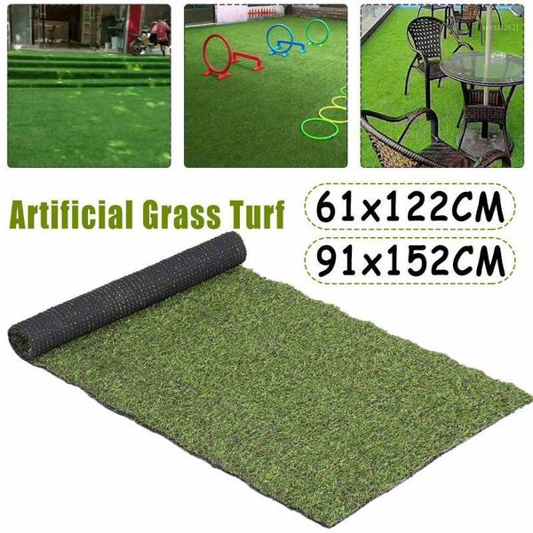 

0.91x1.52m 61x122m artificial grass turf indoor outdoor rug synthetic fake faux grass garden lawn landscape1