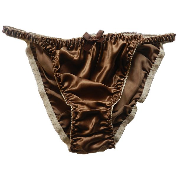 

6pcs 100% pure l bikini xl silk (w26"-41)" string girls m s size xxl briefs/panties fwije