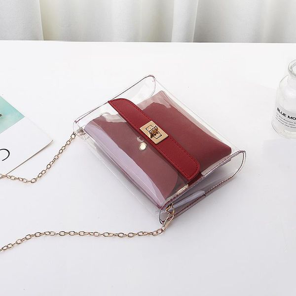

bag women transparent fashion wild girl diagonal bag shoulder jelly phone women handbag alexa sac torebka damska