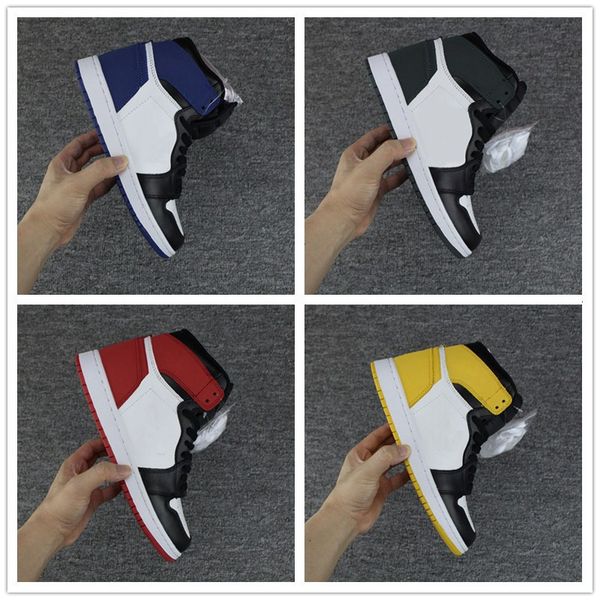 

hand in the game 1 high og mens basketball shoes sneakers mvp 1s blue moon track red yellow ochre clay green men shoes, White;red