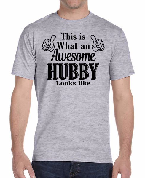 

t shirts fashion 2019 summer new men cotton t-shirt this is what an awesome hubby looks like design t shirt sport hooded sweatshirt hoodie
