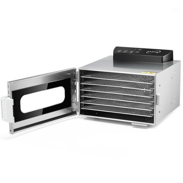 

electric 6 trays snacks dehydrator drying machine fruit vegetable dehydration machine stainless steel meat dryer1