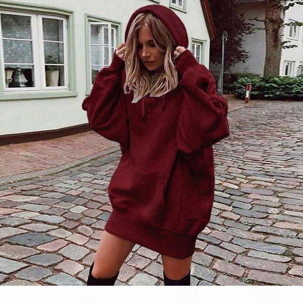 

harajuku women oversize hoodie sweatshirt solid color hooded pullover coat hoody sweatshirt ladies hoodies pocket sudadera mujer, Black