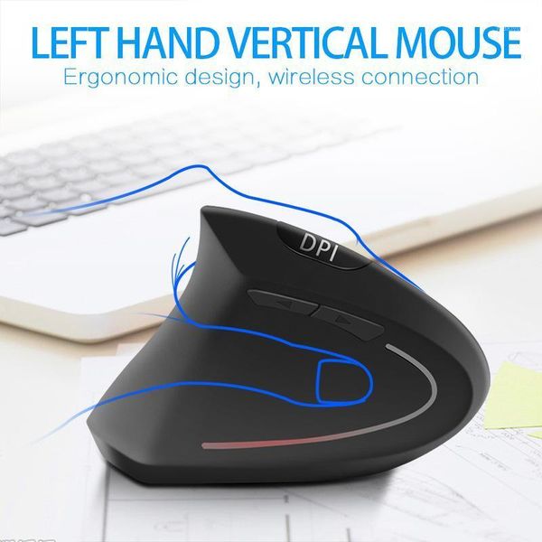 

mice ergonomic vertical mouse wireless left hand computer gaming 5d usb optical gamer mause for lappc game1