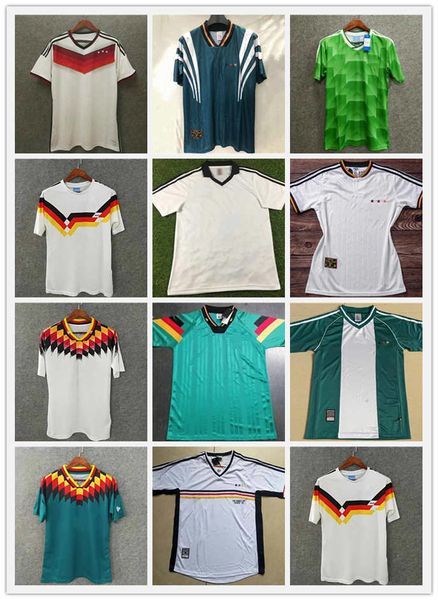 

1990 1994 1988 germany retro littbarski ballack soccer jersey national team klinsmann matthias 1998 2014 shime germany camisas de futebol, Black;yellow