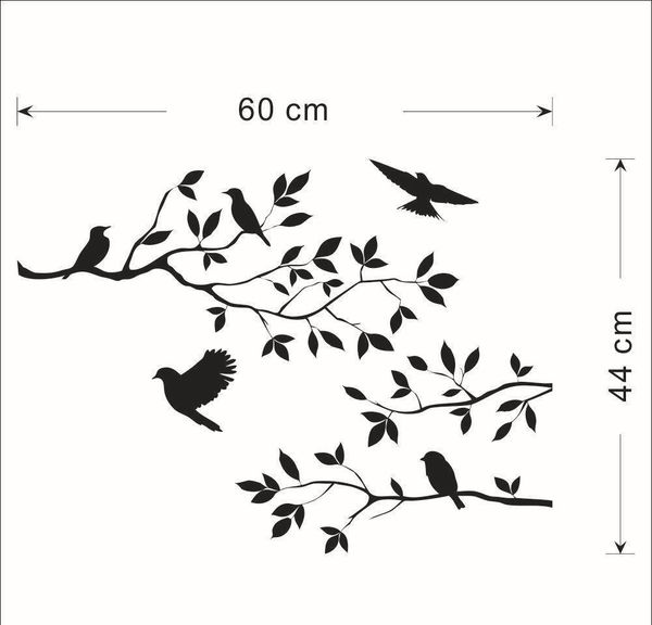 

postal delivery of cross-border explosive tree branches, birds, living room, bedroom, carved wall and deco bbymhk sweet07