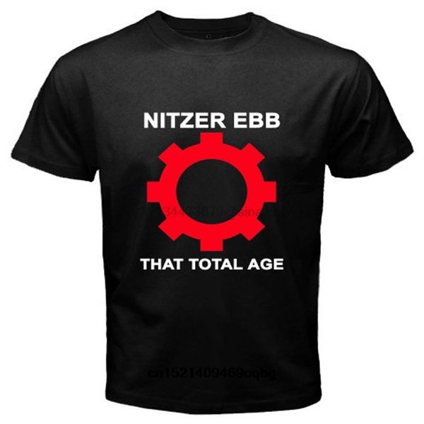 

nitzer ebb that total age black t-shirt size s m l xl 2xl short sleeves cotton t shirt trend sport hooded sweatshirt hoodie