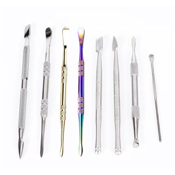 

stainless steel vape dabber tool concentrate wax oil vape pick tool for wax bho honey dry herb dab tool qylsoa mj_bag