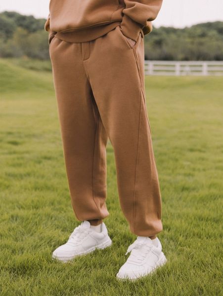 

men drawstring waist sweatpants n1ig#, Black