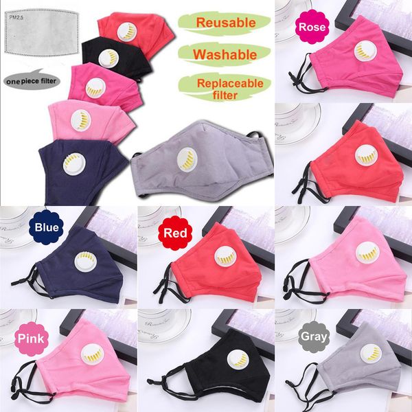 

u3t6bu valve pm2.5 anti-dust activated carbon mask with filter-washable reusable respirator face cover filter 1 n