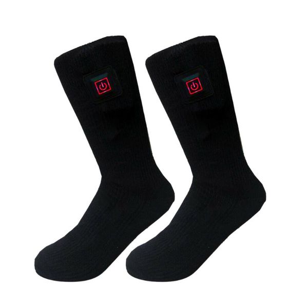 

electric battery heated socks feet winter warmer heater foot shoe boot &t8, Black