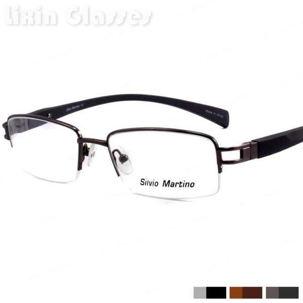 

fashion eyeglasses frame optical frame for men gray color sm4011 c3, Black