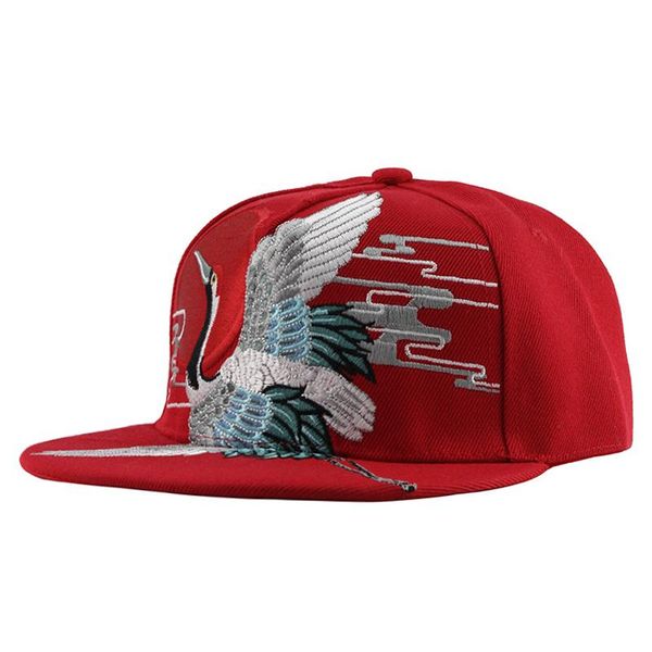 

flb] quality embroidery hip hop baseball cap for men women crane snapback bone caps spring summer autumn cotton hats couplef135 wmtfxt, Black;white