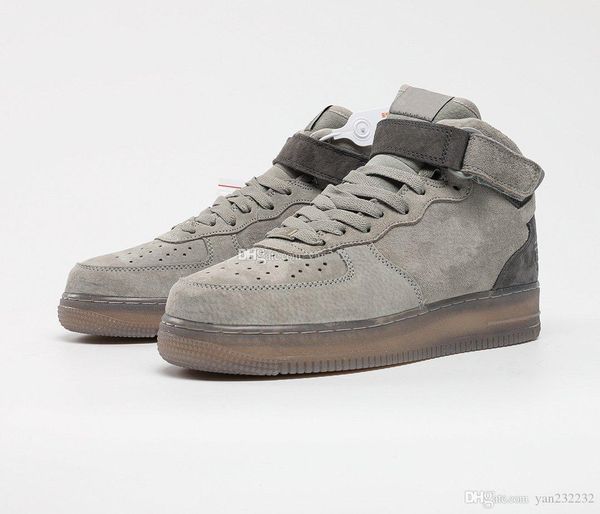 

vintage mercerized pigskin high classic casual sneakers with simple white and gray tones. size :36-44