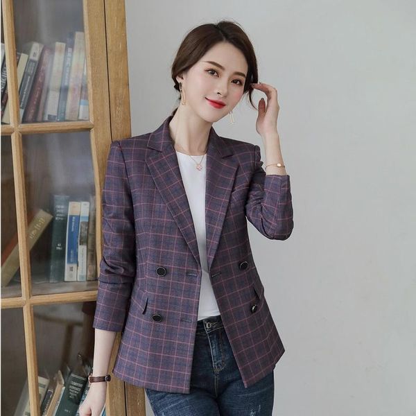 

fabric autumn winter formal women business blazers and jackets coat for ladies office work wear blazer outwear, White;black