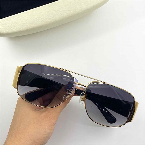 

2163 new selling popular sunglasses eye protection oval long fashion high-grade metal mirror made of full-frame sunglasses with box, White;black