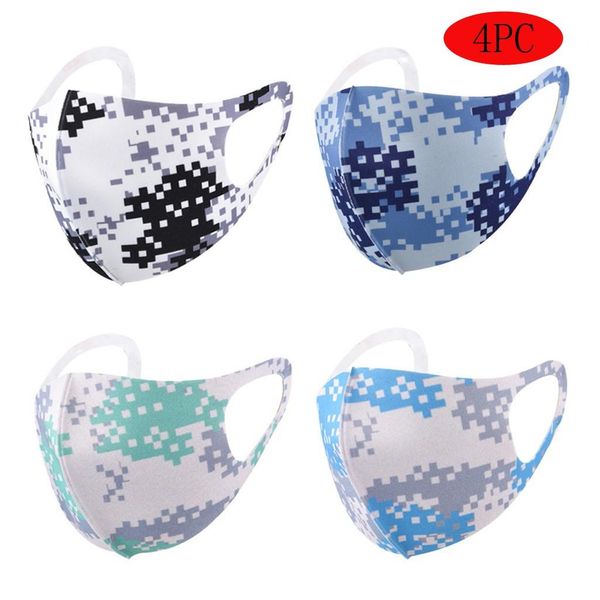 

4pc camouflage breathable face-mask face-mask halloween cosplay mask mascarillas masque masks mondmasker face maks wmtnai bdesybag