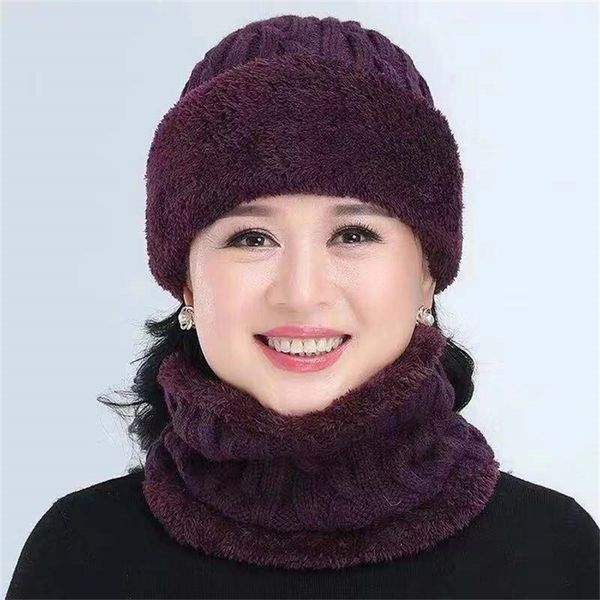 

balaclava women's stripes knitted hat caps mask gorras warmer winter hats for skullies warm wool beanies mom cap y201024, Blue;gray