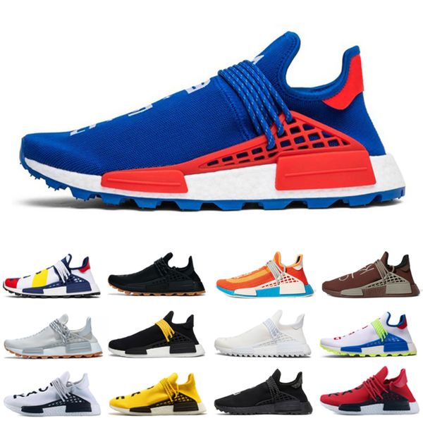 

new human race extra eye running shoes for men women pharell williams legacy purple bold orange bright mens womens sport sneaker outdoor, White;red
