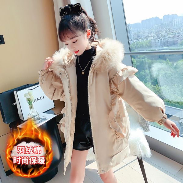 

2020 хлопок проложенных одежд новая зимняя одежда для девочек корейской версии иностранного стиля детской среды parka, Blue;gray