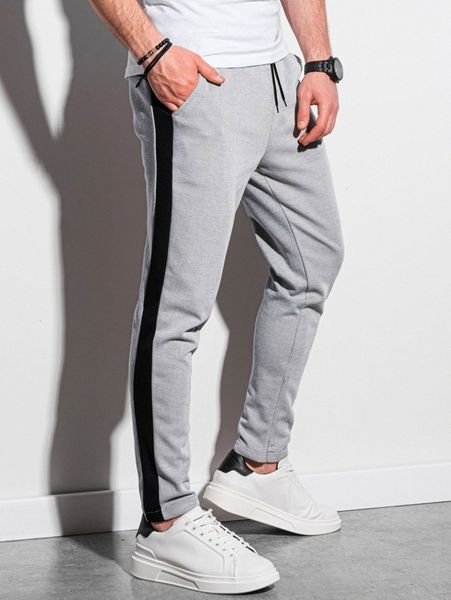

men contrast panel drawstring sweatpants t9yy#, Black