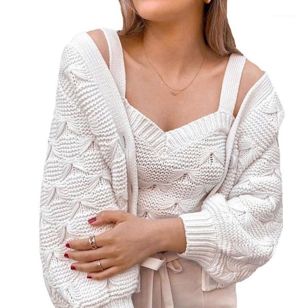 

two piece dress autumn sweater women casual 2 set white womens clothing 20211