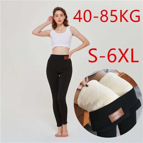 

leggings women black warm pants winter skinny thick velvet wool fleece gray trousers lambskin cashmere pants for women leggings lj201104