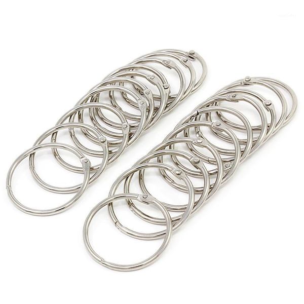 

hooks & rails 100pcs 25mm loose leaf binder rings key book for scrapbook//craft1