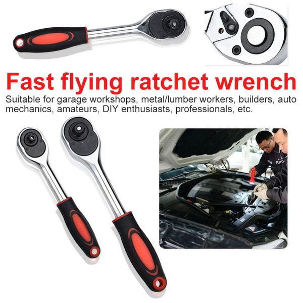 

1pc 1/4 3/8 1/2"mini ratchet wrench double-ended torque small socket wrench spanner hand repair tools repair tools