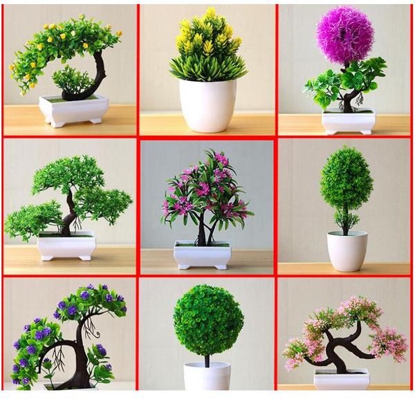 

new artificial plants bonsai small tree pot plants fake flowers potted ornaments for home decoration l gard bbyiug
