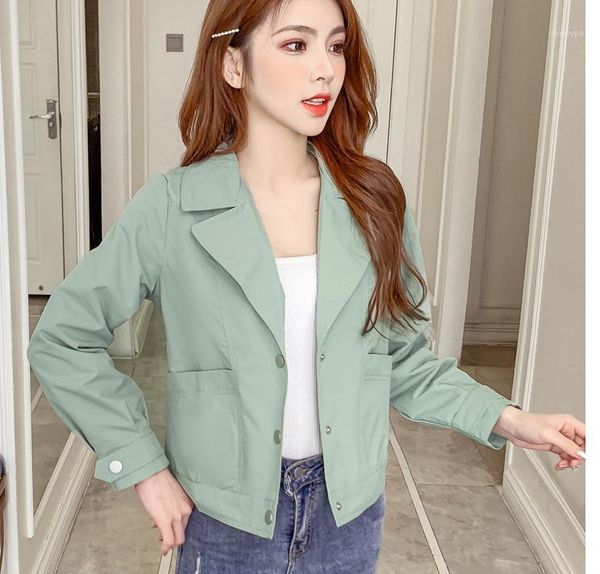 

2020 spring and autumn with new style fashion women long sleeve jacket coat1, Black;brown