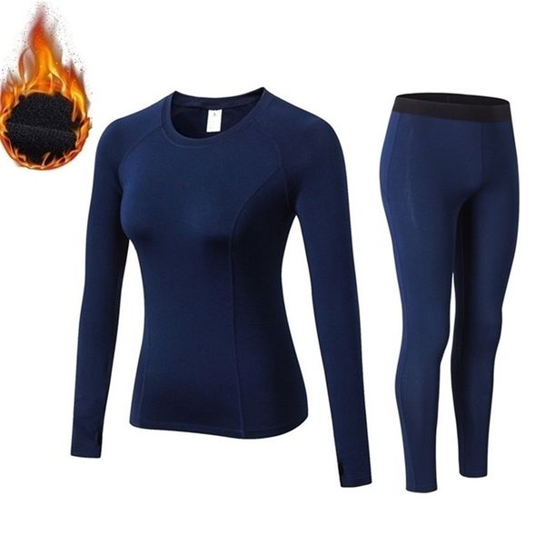

women thermal underwear thin fleece female long johns winter tight fitness solid color 201113, Black;pink