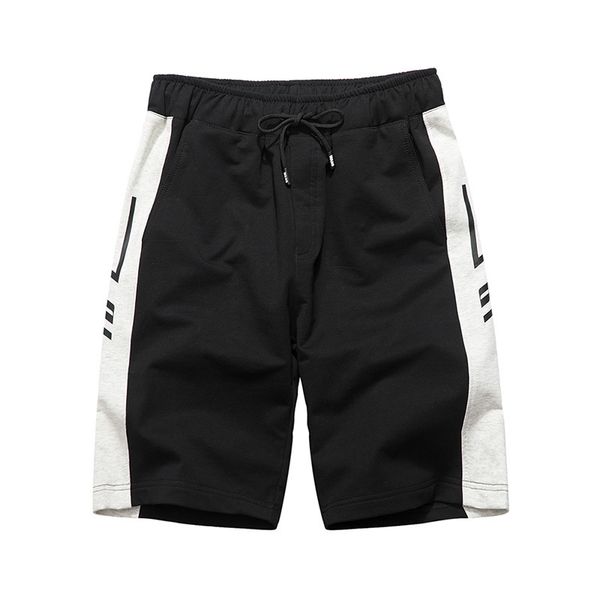 

shorts color matching new summer casual men's pants fashion running penta, White;black