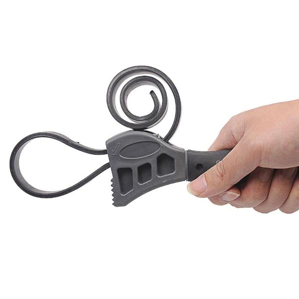 

hw293 500mm multi tool universal wrench black rubber strap adjustable spanner for any shape opener hand tool car repair tools