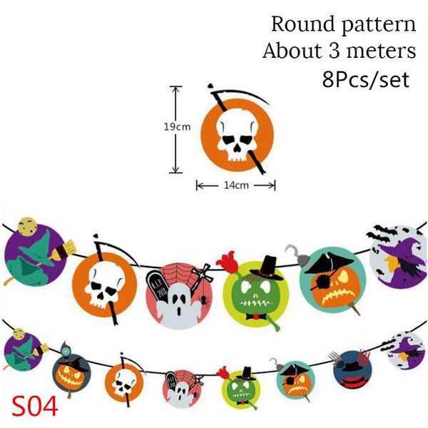 

halloween decoration horror pumpkin bunting flag props ghost banner garland halloween party supplies halloween bbyomb lipper