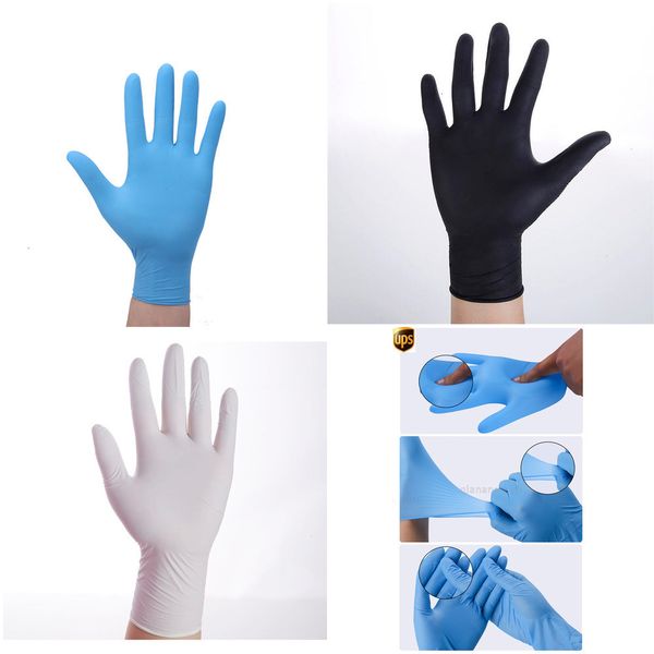 

universal disposable food cleaning garden household nitrile protective 100pcs gloves 1hg2