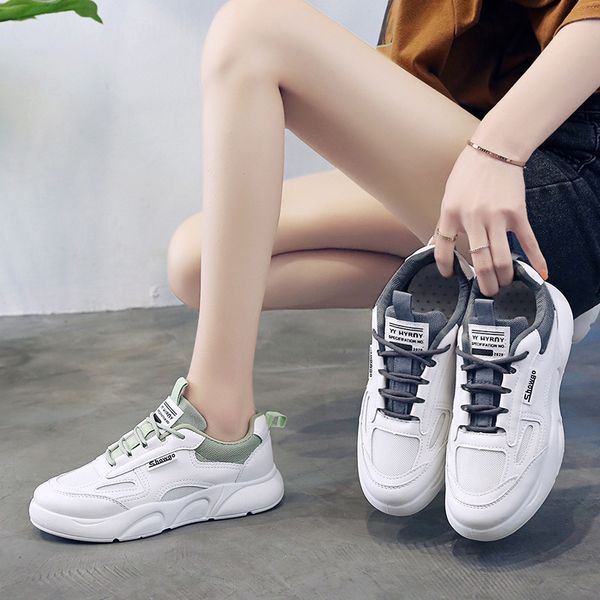 

run shoes women 2020 spring and summer new mesh breathable flat bottom wild sports shoes for women zy-38, Black;brown