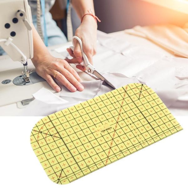 

ironing ruler patchwork tailor measuring diy craft stitching sewing supplies for household women sewing accessories1, Black