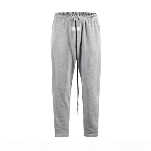 

2020 side open snap button streetwear trousers drawstring elastic waist sweatpants joggers pants fashion men m-2xl, Black
