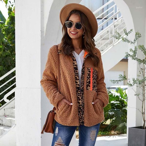 

teddy bear coat women leopard faux fur coat fluffy autumn teddy jacket women winter coats ladies warm faux fur jacket female1, Black