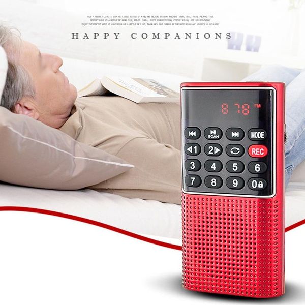 

l-328 мини портативный карманный fm auto scan radio music о mp3-плеер открытый маленький динамик с диктофоном