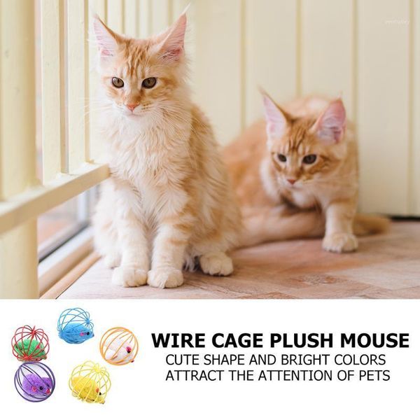 

cat toys feather mouse rat ball cute artificial cage kitten playing set interactive pet funny molarÂ pet supplies1
